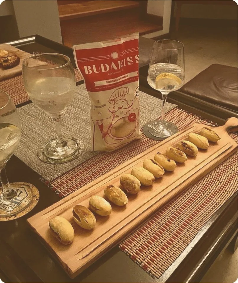 Tabla con productos Budakiss